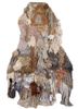 wall installation ivory wool and bamboo silk hand knotted WALL ART & TAPESTRY - HeadShot