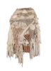 wall installation ivory wool and bamboo silk hand knotted WALL ART & TAPESTRY - HeadShot