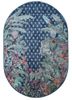 inde rose blue wool and silk hand knotted Rug - HeadShot inde rose blue wool and silk hand knotted Rug - HeadShot