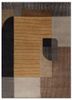 grey and black grey and black wool hand knotted Rug