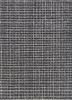 atelier grey and black wool and silk flat weaves Rug - HeadShot