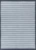 abrash blue polyester flat weaves Rug - HeadShot