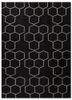  grey and black polyester flat weaves Rug