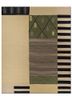 indusbar green wool flat weaves Rug - HeadShot