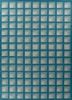 blue blue wool flat weaves Rug