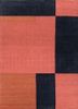 checkers red and orange wool flat weaves Rug - HeadShot checkers red and orange wool flat weaves Rug - HeadShot