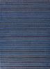 blue blue wool flat weaves Rug