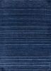 blue blue wool flat weaves Rug