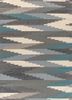 bedouin blue wool flat weaves Rug - HeadShot