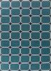 blue blue wool flat weaves Rug