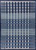 blue blue wool flat weaves Rug