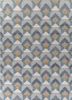 alhambra grey and black wool flat weaves Rug - HeadShot