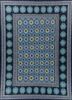  blue wool flat weaves Rug