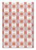 checkers beige and brown wool flat weaves Rug - HeadShot checkers beige and brown wool flat weaves Rug - HeadShot