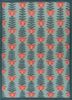  blue wool flat weaves Rug