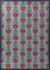  blue wool flat weaves Rug