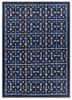 blue blue wool flat weaves Rug