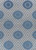 blue blue wool flat weaves Rug
