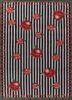 alhambra grey and black wool flat weaves Rug - HeadShot