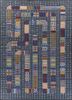checkers grey and black wool flat weaves Rug - HeadShot