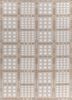 checkers ivory wool flat weaves Rug - HeadShot