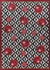 alhambra grey and black wool flat weaves Rug - HeadShot alhambra grey and black wool flat weaves Rug - HeadShot