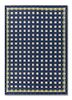 blue blue wool flat weaves Rug