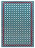 blue blue wool flat weaves Rug