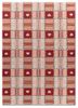red and orange red and orange wool flat weaves Rug
