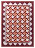 alhambra red and orange wool flat weaves Rug - HeadShot alhambra red and orange wool flat weaves Rug - HeadShot