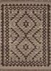 bedouin beige and brown afghan wool flat weaves Rug - HeadShot bedouin beige and brown afghan wool flat weaves Rug - HeadShot