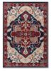 blue blue wool flat weaves Rug