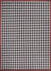alhambra grey and black wool and viscose flat weaves Rug - HeadShot