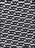 alhambra grey and black wool flat weaves Rug - HeadShot