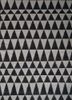 indusbar grey and black wool and viscose flat weaves Rug - HeadShot indusbar grey and black wool and viscose flat weaves Rug - HeadShot