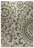 indusbar green wool and viscose flat weaves Rug - HeadShot