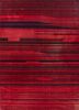 red and orange red and orange wool and viscose flat weaves Rug
