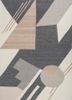 blue blue wool and viscose flat weaves Rug