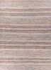 abrash red and orange wool and viscose flat weaves Rug - HeadShot