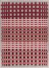  red and orange wool and viscose flat weaves Rug