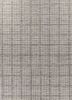 abrash grey and black wool and viscose flat weaves Rug - HeadShot