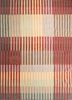  red and orange wool and viscose flat weaves Rug