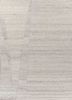 abrash beige and brown wool and viscose flat weaves Rug - HeadShot