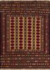 kiaan red and orange wool hand knotted Rug - HeadShot