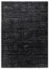  grey and black acrylic hand knotted Rug