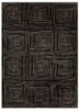  grey and black acrylic hand knotted Rug