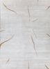 ivory ivory bamboo silk and zari hand knotted Rug