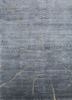 blue blue bamboo silk hand knotted Rug