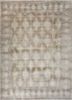grey and black arborium grey and black silk hand knotted Rug