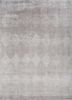 grey and black grey and black wool and bamboo silk hand knotted Rug